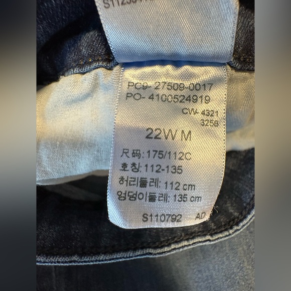 Levi’s straight leg mid rise jeans plus size denim casual classic minimalist - Picture 4 of 9